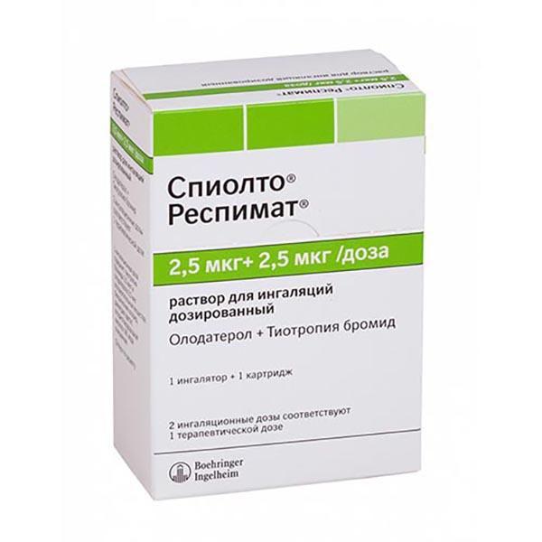 СПИОЛТО РЕСПИМАТ 2,5 МКГ+2,5 МКГ/ДОЗА Р-Р Д/ИНГ.4 МЛ