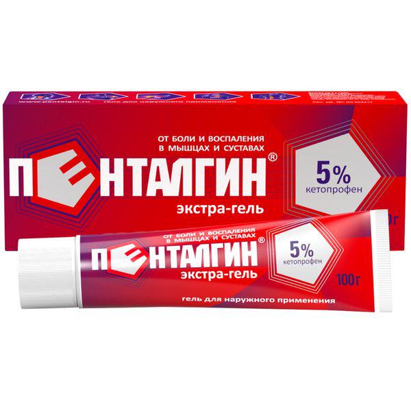 ПЕНТАЛГИН ЭКСТРА-ГЕЛЬ 5% 100.0 ГЕЛЬ