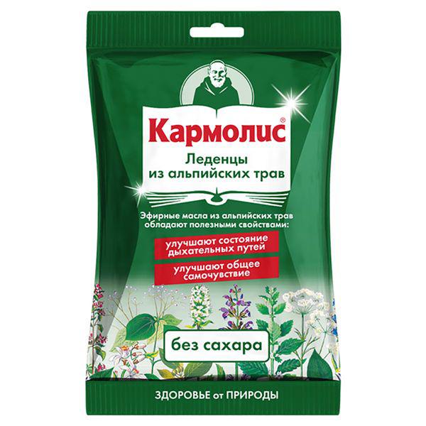 КАРМОЛИС ЛЕДЕНЦЫ ОТ КАШЛЯ Б/САХАРА 75.0