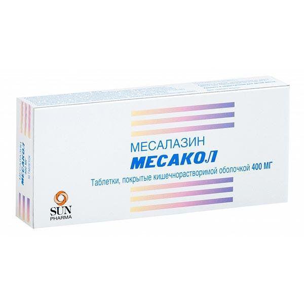 МЕСАКОЛ 400 МГ №50 ТБ.П/О