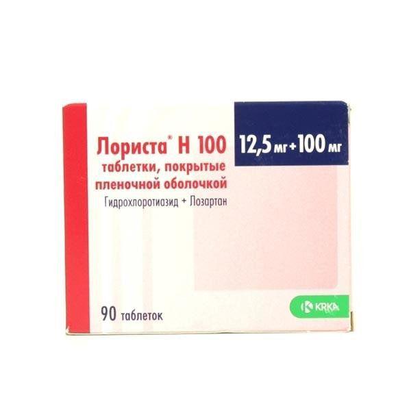 ЛОРИСТА H 100 12,5 МГ+100 МГ №90 ТБ.П/О