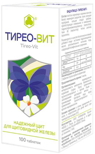 ТИРЕО-ВИТ (ЛАПЧАТКА БЕЛАЯ ПЛЮС) №100 ТБ.П/О
