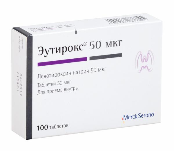 ЭУТИРОКС 50 МКГ №100 ТБ.