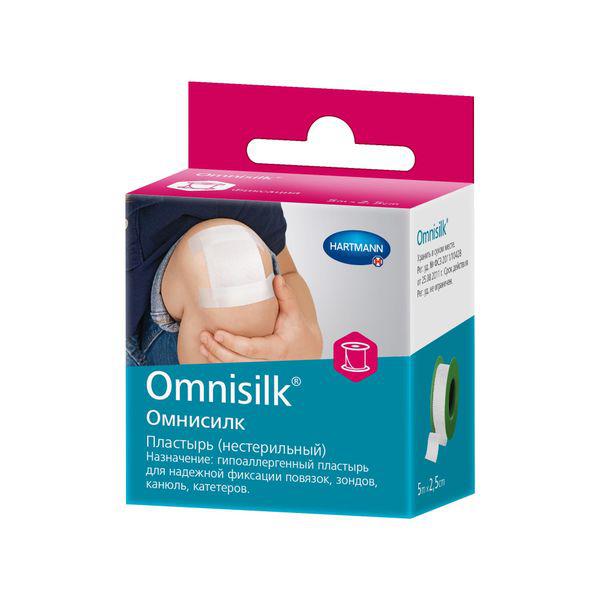 ПЛАСТЫРЬ ОМНИСИЛК ФИКС. ГИПОАЛ.2,5 СМх5 М 9004312/9004840