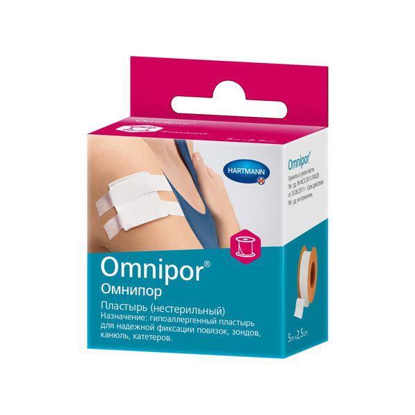 ПЛАСТЫРЬ ОМНИПОР ФИКС.ГИПОАЛ. 2,5 СМх5 М/9005240/