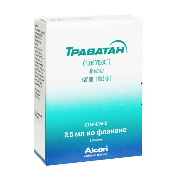 ТРАВАТАН 40 МКГ/МЛ 2.5 МЛ №3 КАПЛИ ГЛАЗНЫЕ ФЛ.-КАП.