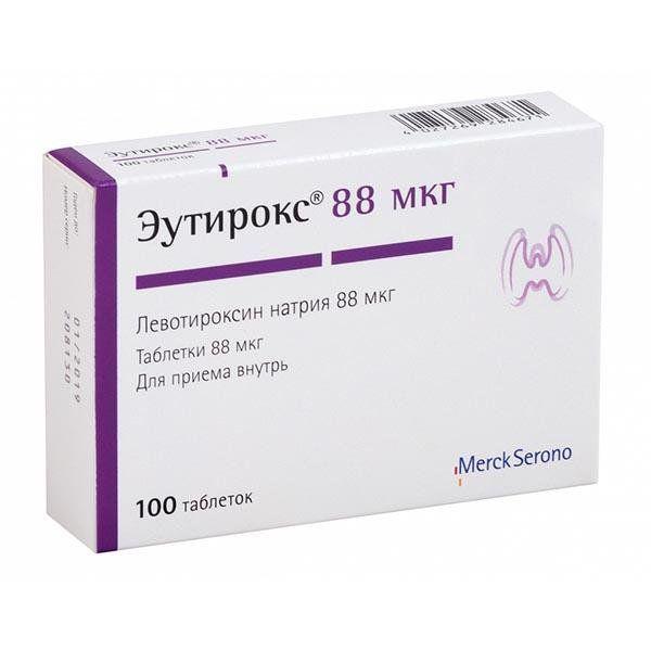 ЭУТИРОКС 88 МКГ №100 ТБ.