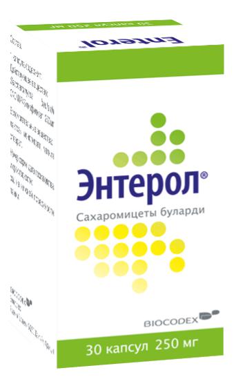 ЭНТЕРОЛ 250 МГ №30 КАПС./ФЛАКОН/