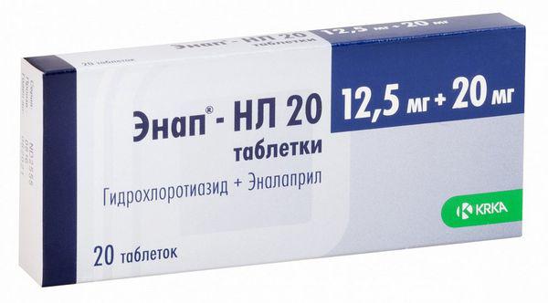 ЭНАП HL 12,5 МГ/20МГ №20 ТБ.